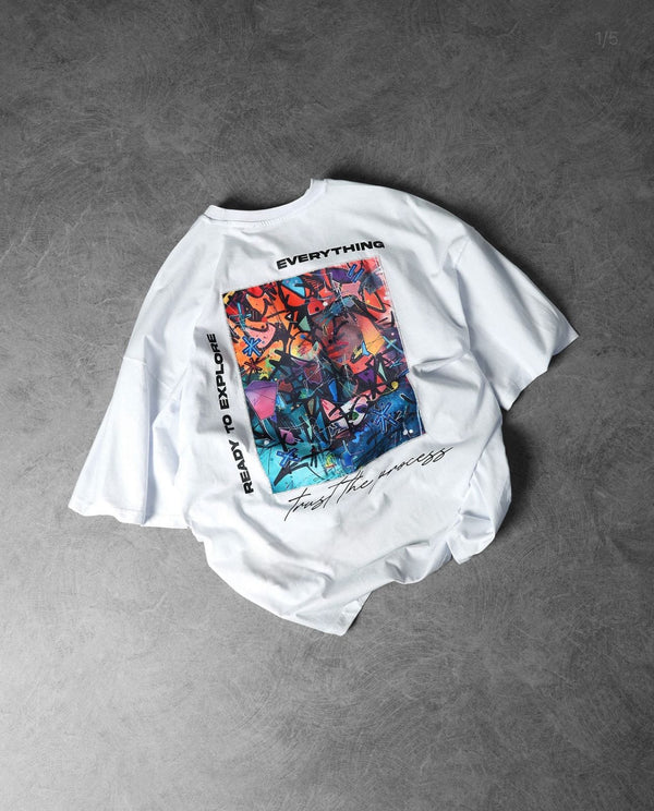 Ready to explore back Oversized tshirt