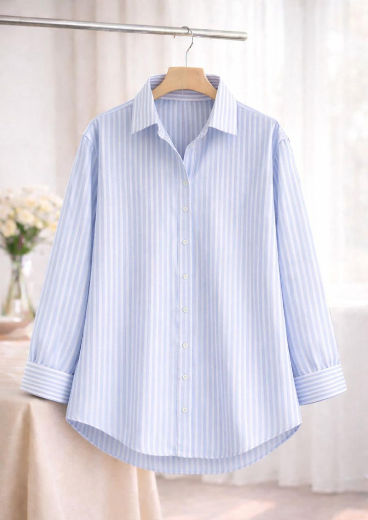 Blue lining button down shirt