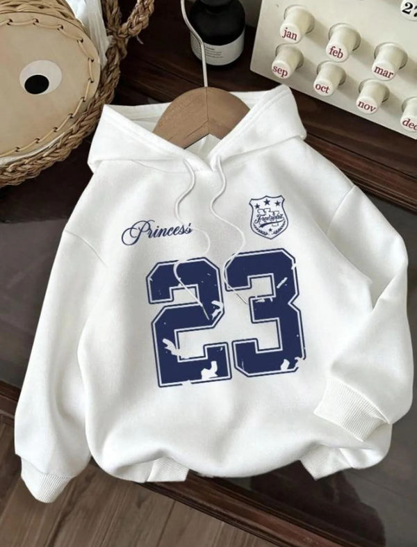 Princess 23 front white Hoodie