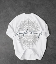 simple things front&back Oversized tshirt