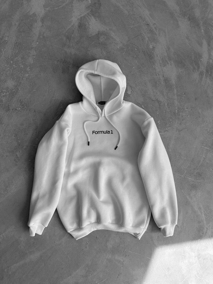 FORMULA 1 front white Hoodie