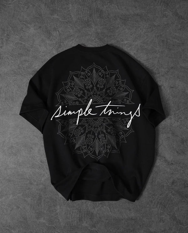 simple things front&back Oversized tshirt