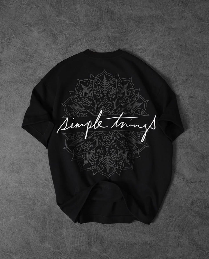 simple things front&back Oversized tshirt
