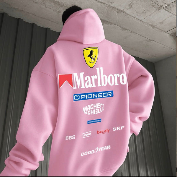 Marlboro back pink hoodie