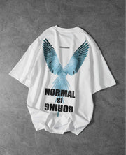 Normal is boring back Oversized tshirt
