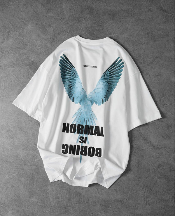 Normal is boring back Oversized tshirt
