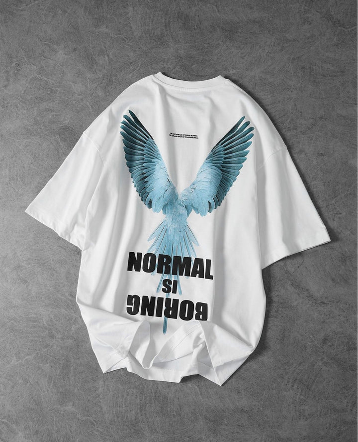 Normal is boring back Oversized tshirt