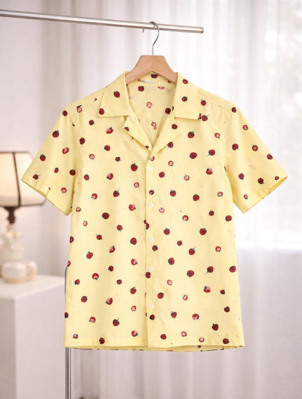 Strawberry lime button down