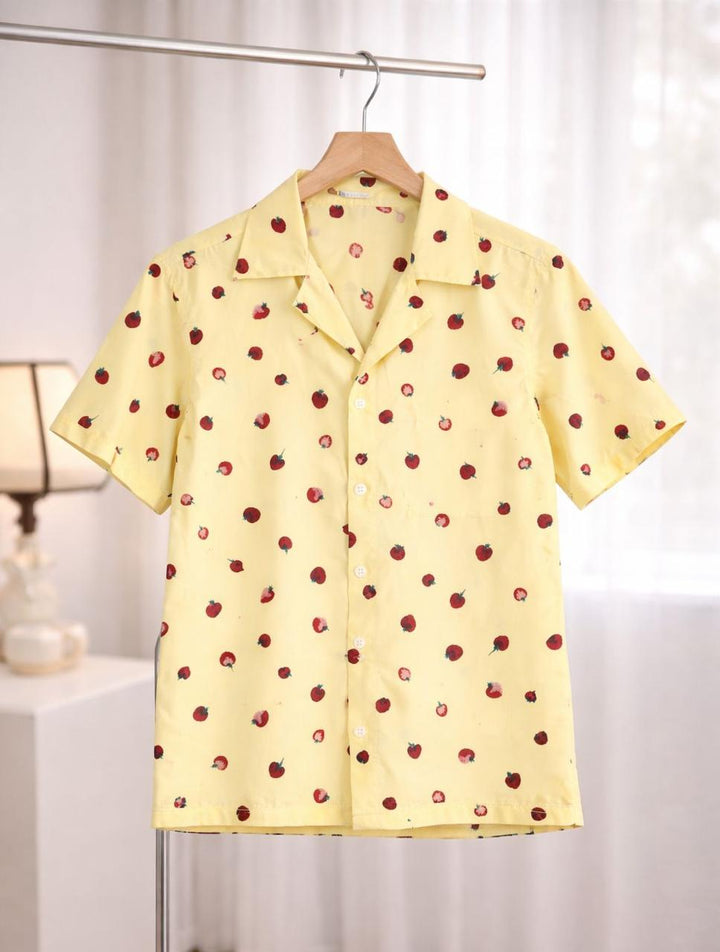 Strawberry lime button down