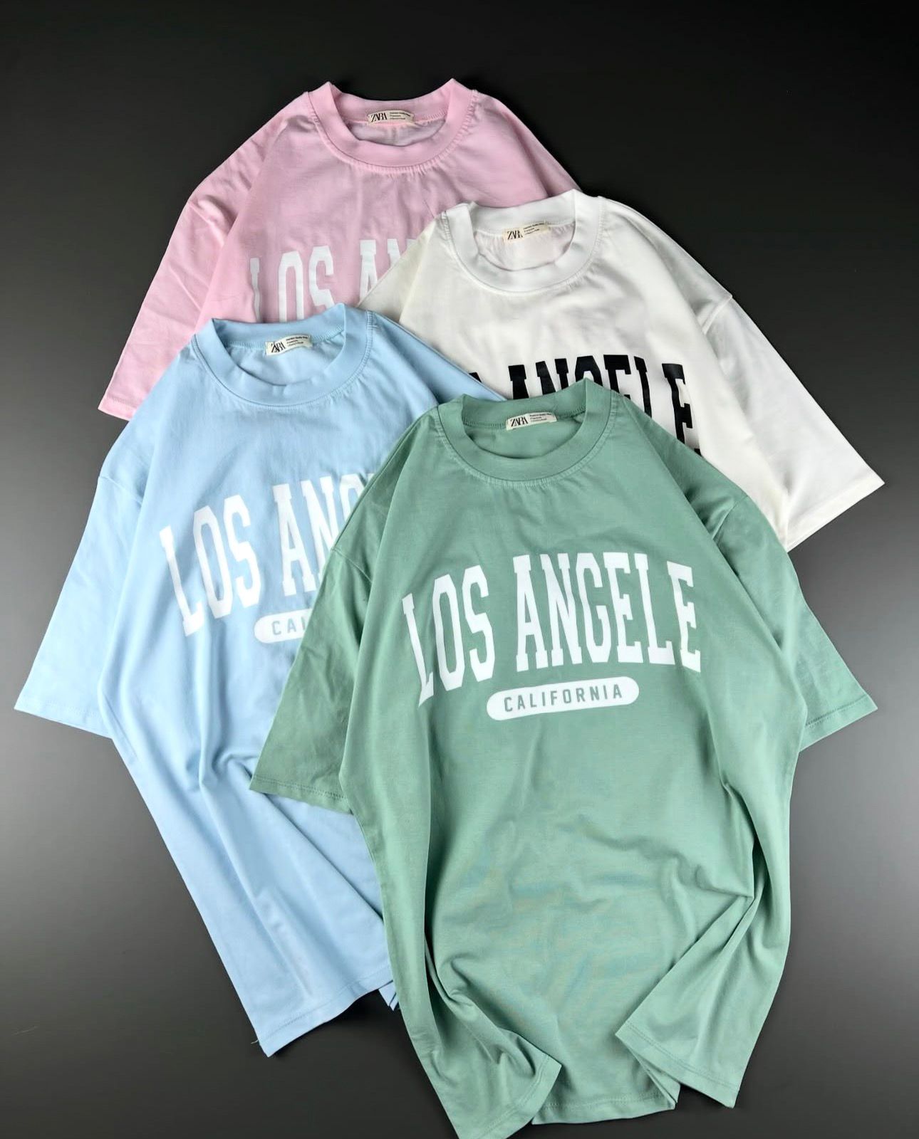 LOS ANGELES front Oversized tshirt