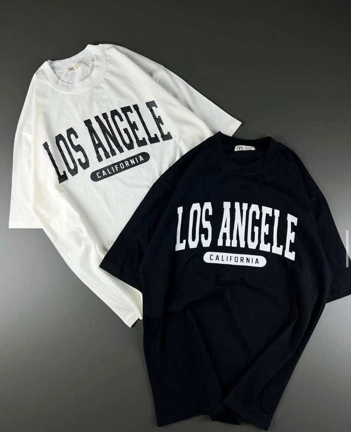 LOS ANGELES front Oversized tshirt