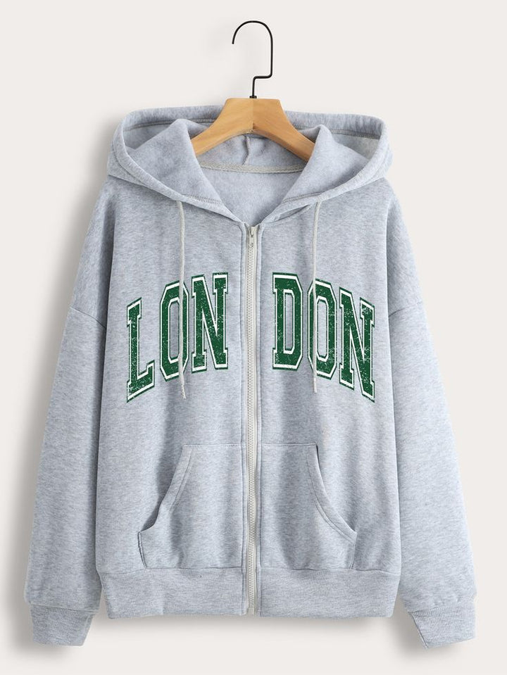 LONDON front grey Zipper