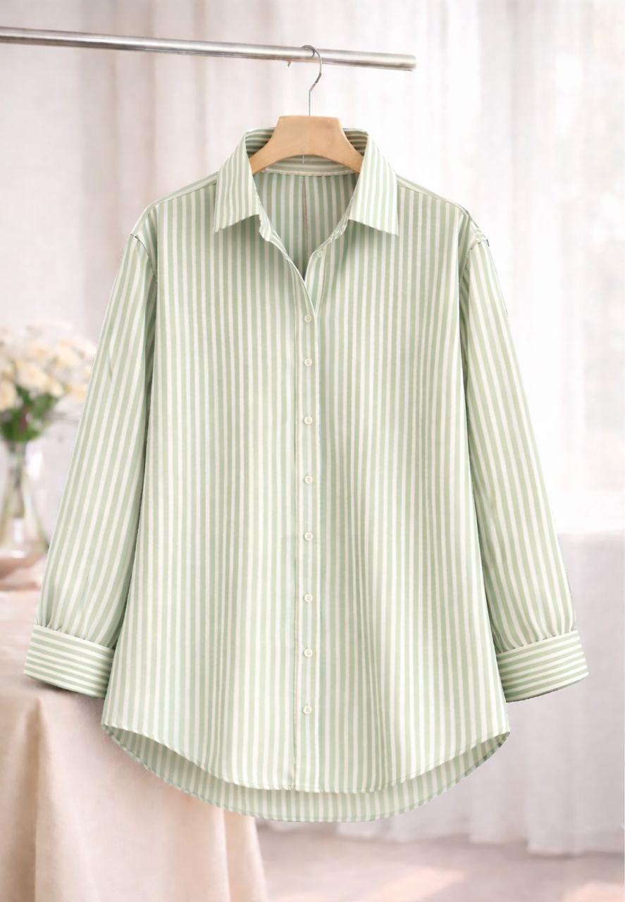 Green lining button down shirt