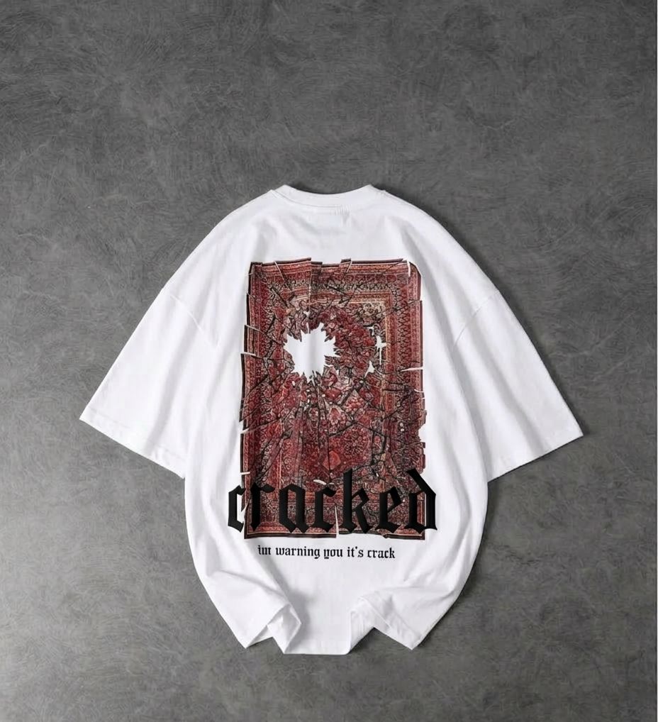 Cracked back Oversized tshirt