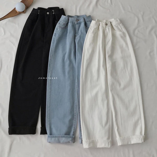 Pack of 3 jeans white sky black