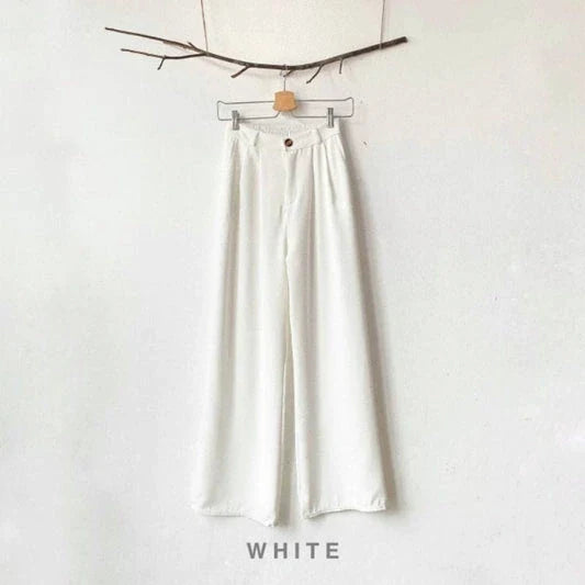 White wide leg jeans